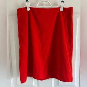 CAbi Red Pencil Skirt Size 10